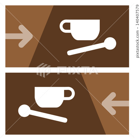 Pictogram and arrow on a graphic panel 140407579