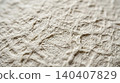 Extreme close-up of natural linen fabric texture with raw fiber detail 140407829
