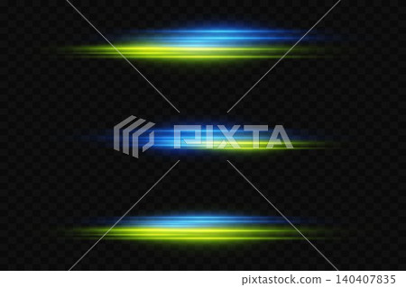 Dynamic horizontal linear light effects creating a sense of speed and motion 140407835