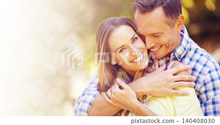 Portrait, hug and couple in park for summer romance, trees and fun outdoor date with mockup space. Love, mature man and happy woman in garden with morning sunshine, hug and marriage bonding in nature Portrait, hug and couple in park for summer romance, trees and fun outdoor date with mockup space. Love, mature man and happy woman in garden with morning sunshine, hug and marriage bonding in nature 140408030