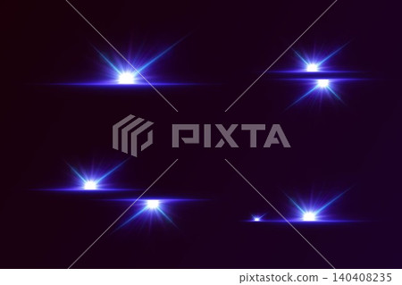 Blue and white light bursts creating dynamic optical lens flare effects on dark background Blue and white light bursts creating dynamic optical lens flare effects on dark background 140408235