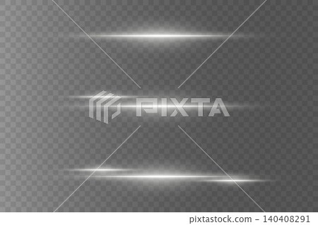 White horizontal lines with light streaks and glowing effect for design elements White horizontal lines with light streaks and glowing effect for design elements 140408291