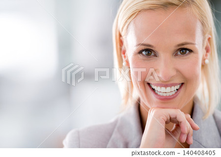 Smile, portrait and business woman in office with positive, good and confident attitude. Happy, job and face of professional person with pride for corporate finance career in workplace with mockup. Smile, portrait and business woman in office with positive, good and confident attitude. Happy, job and face of professional person with pride for corporate finance career in workplace with mockup. 140408405