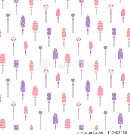 seamless pattern with cutters for hardware manicure 140408486
