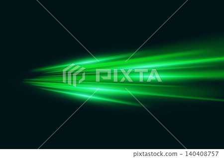 Dynamic green light lines creating a powerful abstract speed explosion effect Dynamic green light lines creating a powerful abstract speed explosion effect 140408757