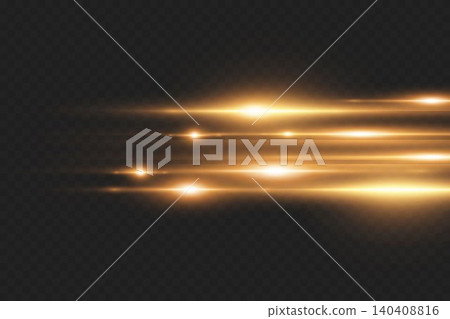 Golden glowing light lines creating a dynamic movement and speed illusion Golden glowing light lines creating a dynamic movement and speed illusion 140408816