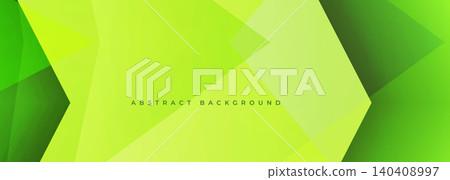 Bright abstract background with layered polygon shapes in fresh green tones, soft gradients, and clean angular forms creating a modern decorative backdrop for banner, poster, cover and presentation. Bright abstract background with layered polygon shapes in fresh green tones, soft gradients, and clean angular forms creating a modern decorative backdrop for banner, poster, cover and presentation. 140408997