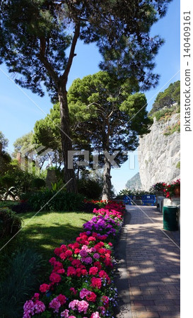 Beautiful public garden in Capri island - Giardini di Augusto Beautiful public garden in Capri island - Giardini di Augusto 140409161