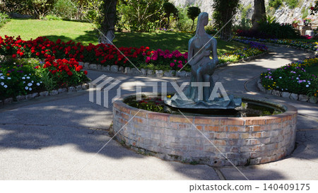 Beautiful public garden in Capri island - Giardini di Augusto Beautiful public garden in Capri island - Giardini di Augusto 140409175