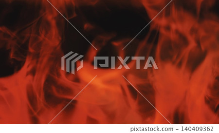 Fiery blaze with swirling patterns providing a dynamic backdrop for various concepts 140409362