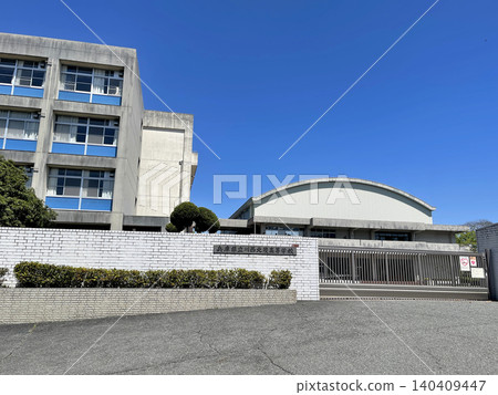 Hyogo Prefectural Kawanishi Hokuryo High School Main Gate Hyogo Prefectural Kawanishi Hokuryo High School Main Gate 140409447