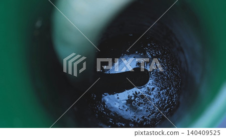 Hose for pumping liquid out of a corrugated sewer pipe. Hose for pumping liquid out of a corrugated sewer pipe. 140409525