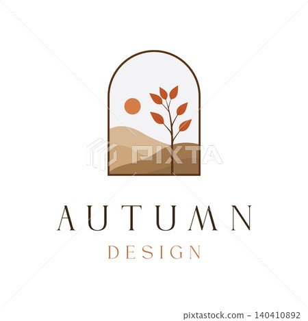 Autumn logo vector illustrations design template Autumn logo vector illustrations design template 140410892