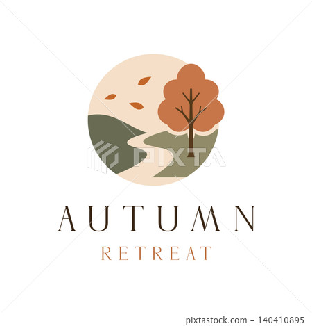 Autumn logo vector illustrations design template Autumn logo vector illustrations design template 140410895