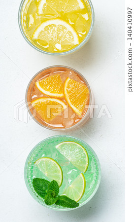 Vertical summer drinks banner citrus Vertical summer drinks banner citrus 140410997