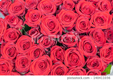 Lush red roses forming a texture background, symbolizing love, passion, and romance Lush red roses forming a texture background, symbolizing love, passion, and romance 140411036