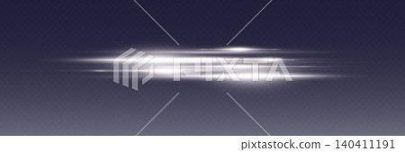 Bright glowing light streaks form a dynamic horizontal line for abstract background 140411191