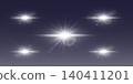 Set of glowing bright light effects creating starbursts with lens flares and optical highlights 140411201