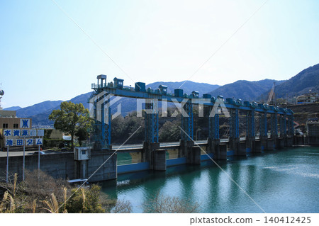 德島縣三好市池田水壩風景 德島縣三好市池田水壩風景 140412425