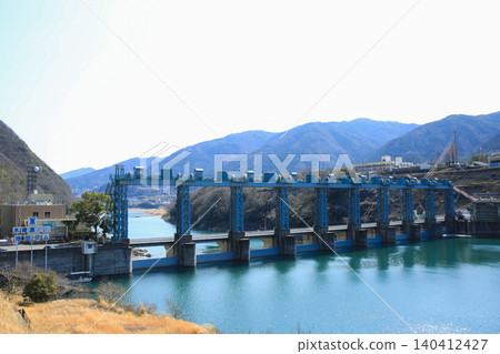 德島縣三好市池田水壩風景 德島縣三好市池田水壩風景 140412427