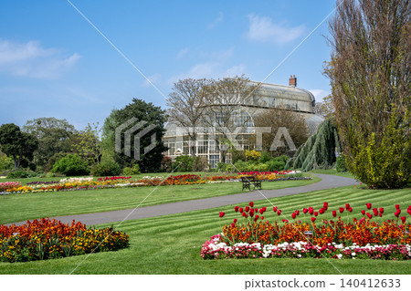Dublin National Botanic Gardens Glasshouse and Vivid Flowers 140412633