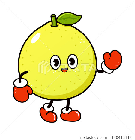 Cute pomelo character boxing gloves Cute pomelo character boxing gloves 140413115