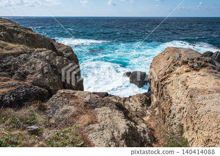 【#Shimane】Cliff near Hinomisaki Lighthouse 【#Shimane】Cliff near Hinomisaki Lighthouse 140414088