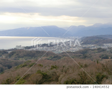 View of the Izu area from the Koma-yama Park Rest House 140414552