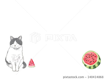 Cats and watermelons Cats and watermelons 140414868