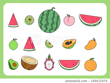 Vector illustration of a summer fruits. 140415074