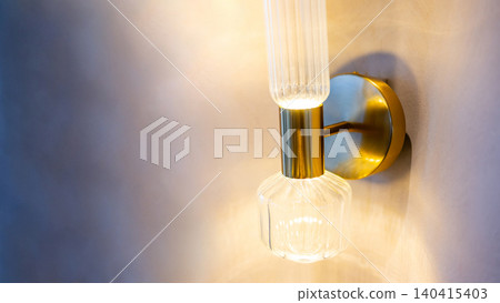 Illuminated crystal tube wall lamp Illuminated crystal tube wall lamp 140415403