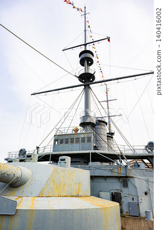 [Kanagawa Prefecture, Yokosuka] Memorial Ship Mikasa 140416002