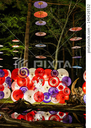 [Tochigi Prefecture, Nikko] Kinugawa Park Moonlight Flower Corridor 140416532