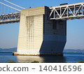 The massive anchor blocks of the Seto Ohashi Bridge (Bannosu Midori-cho, Sakaide City, Kagawa Prefecture) 140416596