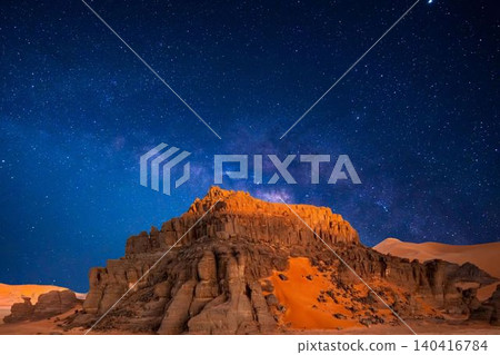 beautiful night sky with stars and milky way 140416784