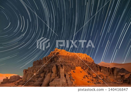 beautiful night sky with stars and milky way 140416847
