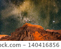 beautiful night sky with stars and milky way 140416856