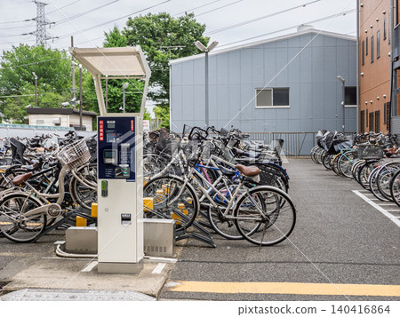 Unmanned paid bicycle parking lot and payment machine Unmanned paid bicycle parking lot and payment machine 140416864
