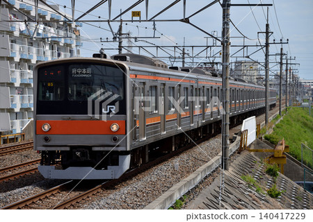 8 series 205 trains running on the Musashino Line 8 series 205 trains running on the Musashino Line 140417229