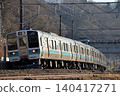 Six 211 series local trains running on the Chuo Main Line 140417271