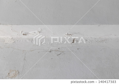 Flat Roof leaks is cause to stain ceiling and wall of building. Flat Roof leaks is cause to stain ceiling and wall of building. 140417383