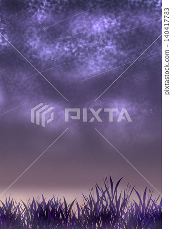 Nighttime grassland, grass, and morning dew Nighttime grassland, grass, and morning dew 140417783