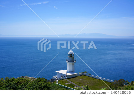 A lighthouse, a blue sky, and a blue sea - Cape Chikyu A lighthouse, a blue sky, and a blue sea - Cape Chikyu 140418096