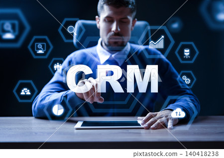 Using CRM software to manage customer data and improve business relations in an office setting Using CRM software to manage customer data and improve business relations in an office setting 140418238