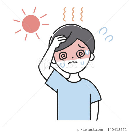 Men with heatstroke Men with heatstroke 140418251