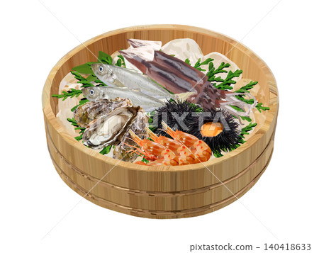 Seafood Set ② (Wooden bucket with ice) Seafood Set ② (Wooden bucket with ice) 140418633
