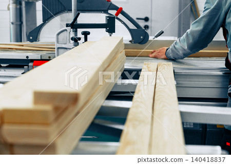 Crafting wooden pieces in a furniture workshop during day hours Crafting wooden pieces in a furniture workshop during day hours 140418837
