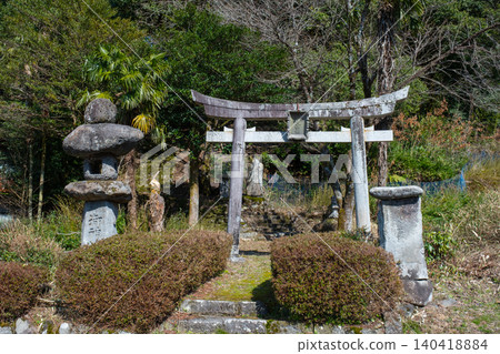 Temi Shrine Torii Gate, Matsuo, Kofu-cho, Tottori City, Tottori Prefecture Temi Shrine Torii Gate, Matsuo, Kofu-cho, Tottori City, Tottori Prefecture 140418884