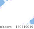 藍色幾何框架 140419019