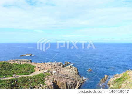 Scenery of Tojinbo, Sakai City, Fukui Prefecture 140419047